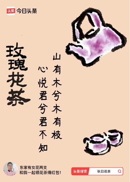 秋日领花茶我领到了秋日限定花茶：山有木兮木有枝，心悦君兮君不知，戳这里👉快来领