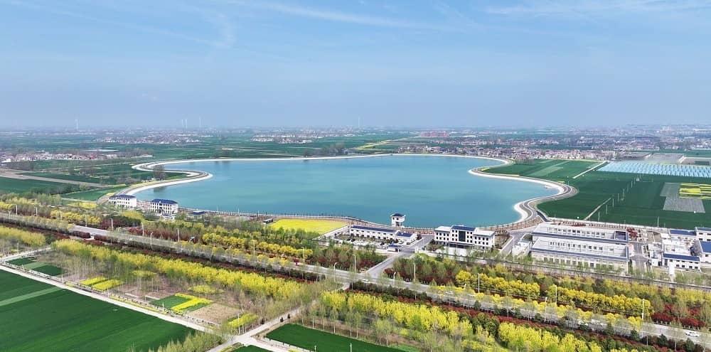 春日里，河南省周口市郸城县的乡野田间，随着春意渐浓愈发如诗如画。多彩田畴与秀美村