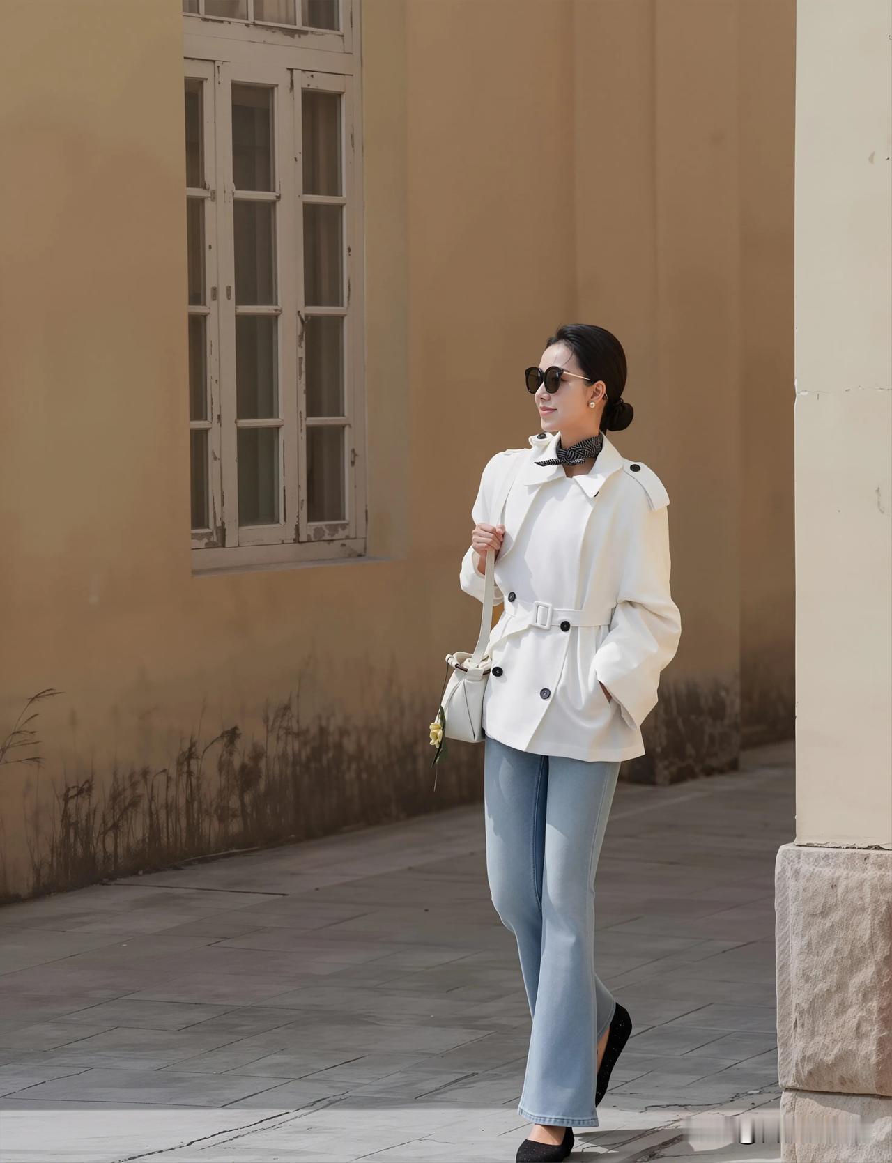 梨形/微胖姐妹，这套春装我试过了，很满意


梨形+微胖，买裤子难，买风衣也难—