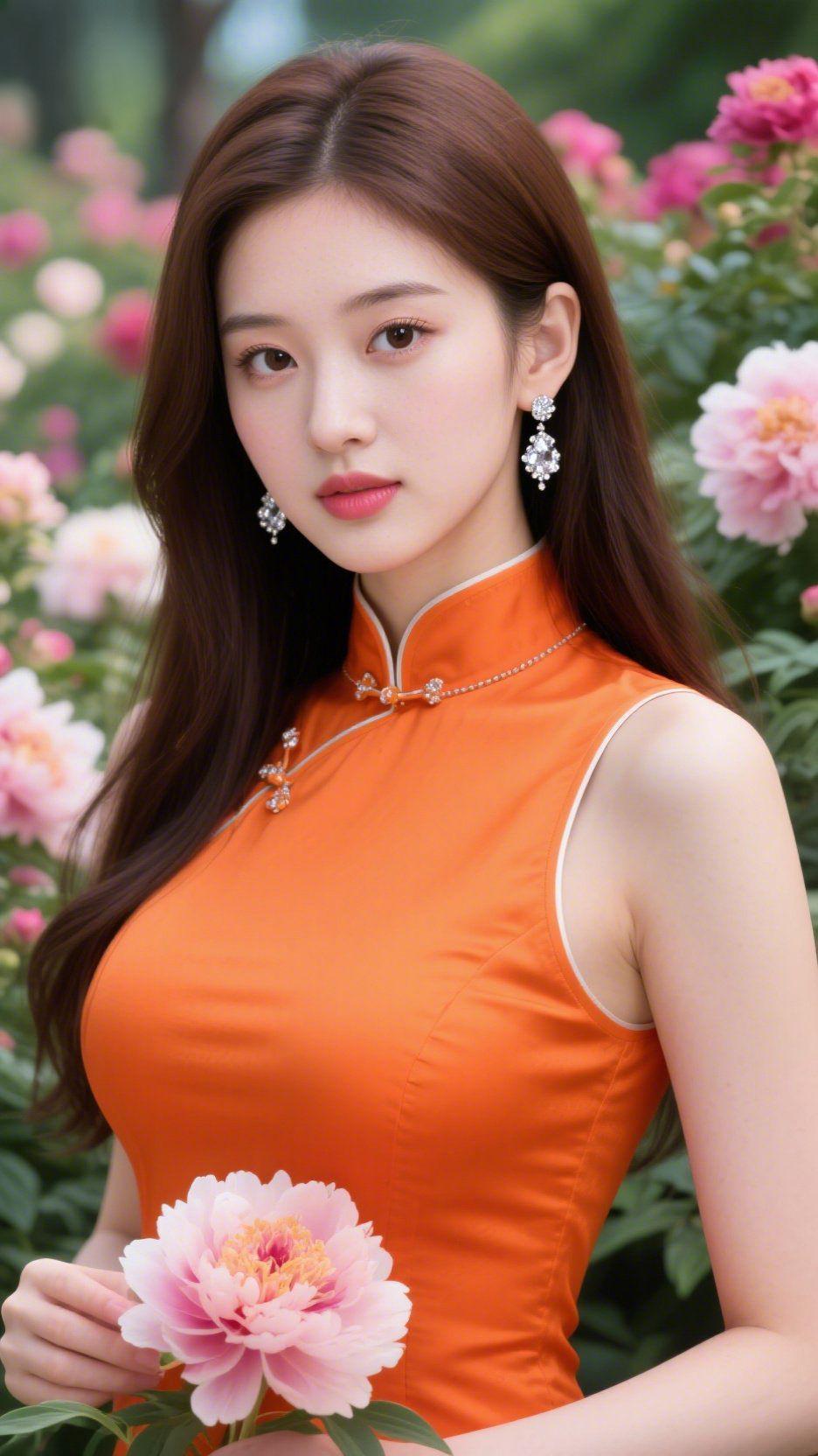 春园芍华
 
满园繁艳沐春风，叠瓣匀霞映晓空。
粉蕊轻舒含晓露，繁枝密叶缀芳丛。