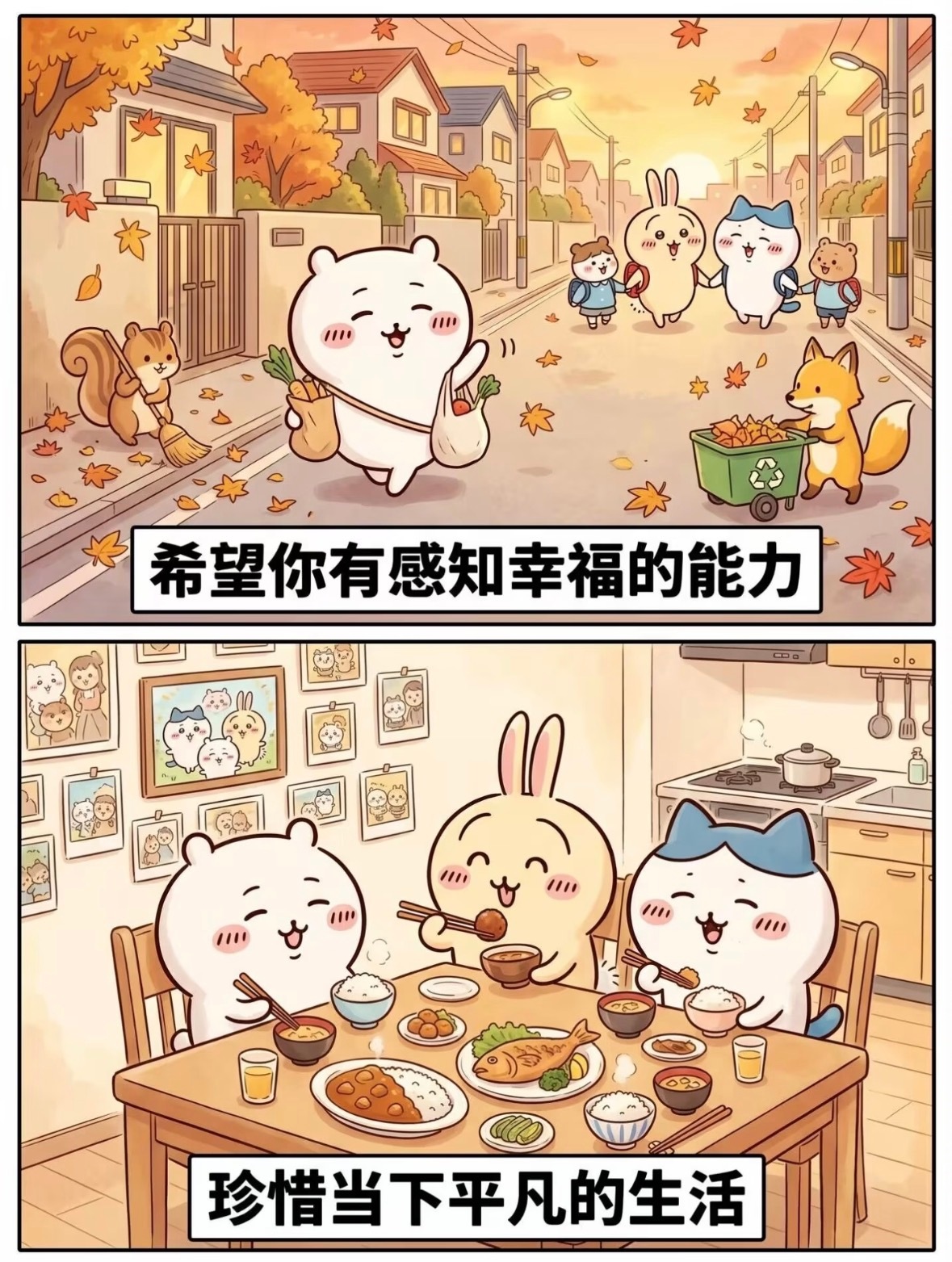 希望你有感知幸福的能力，珍惜当下平凡的生活！夏日企画吉伊卡哇灵感共创动漫点评团