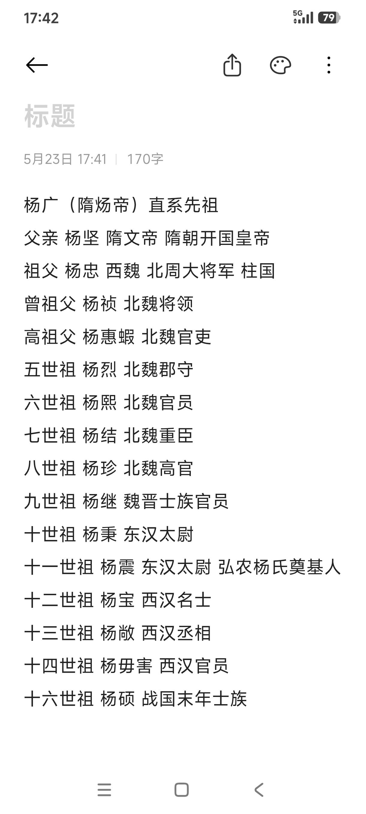 弘农杨氏的先祖，看有没有你祖上的人