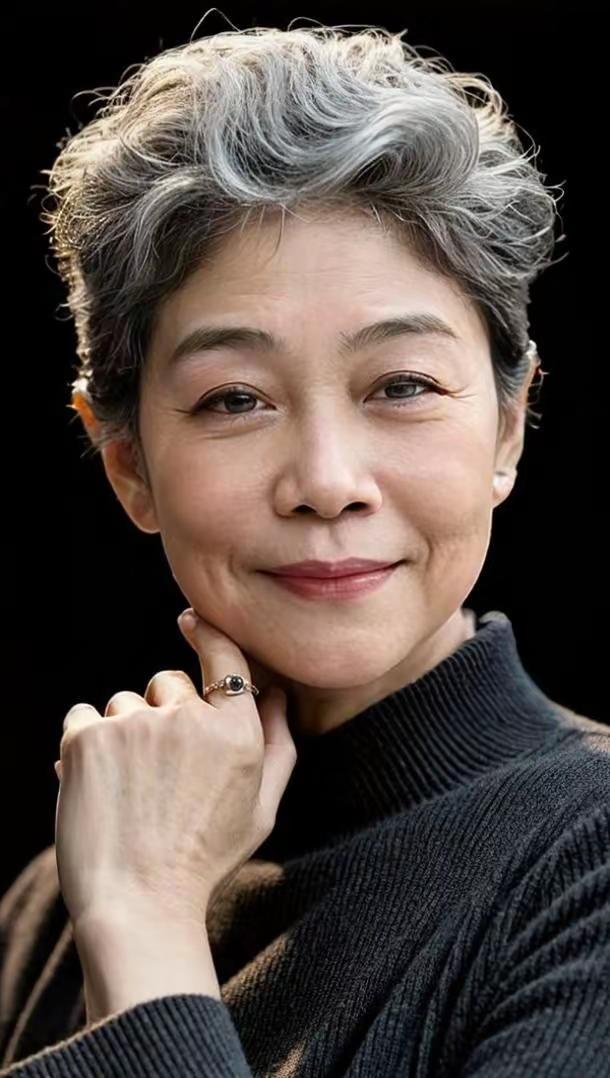 老了……AI银发质感写真