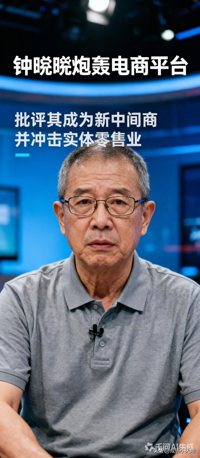 钟睒睒炮轰电商：平台不是"去中间商"，而是"新中间商"！农夫山泉创始人钟睒睒在央