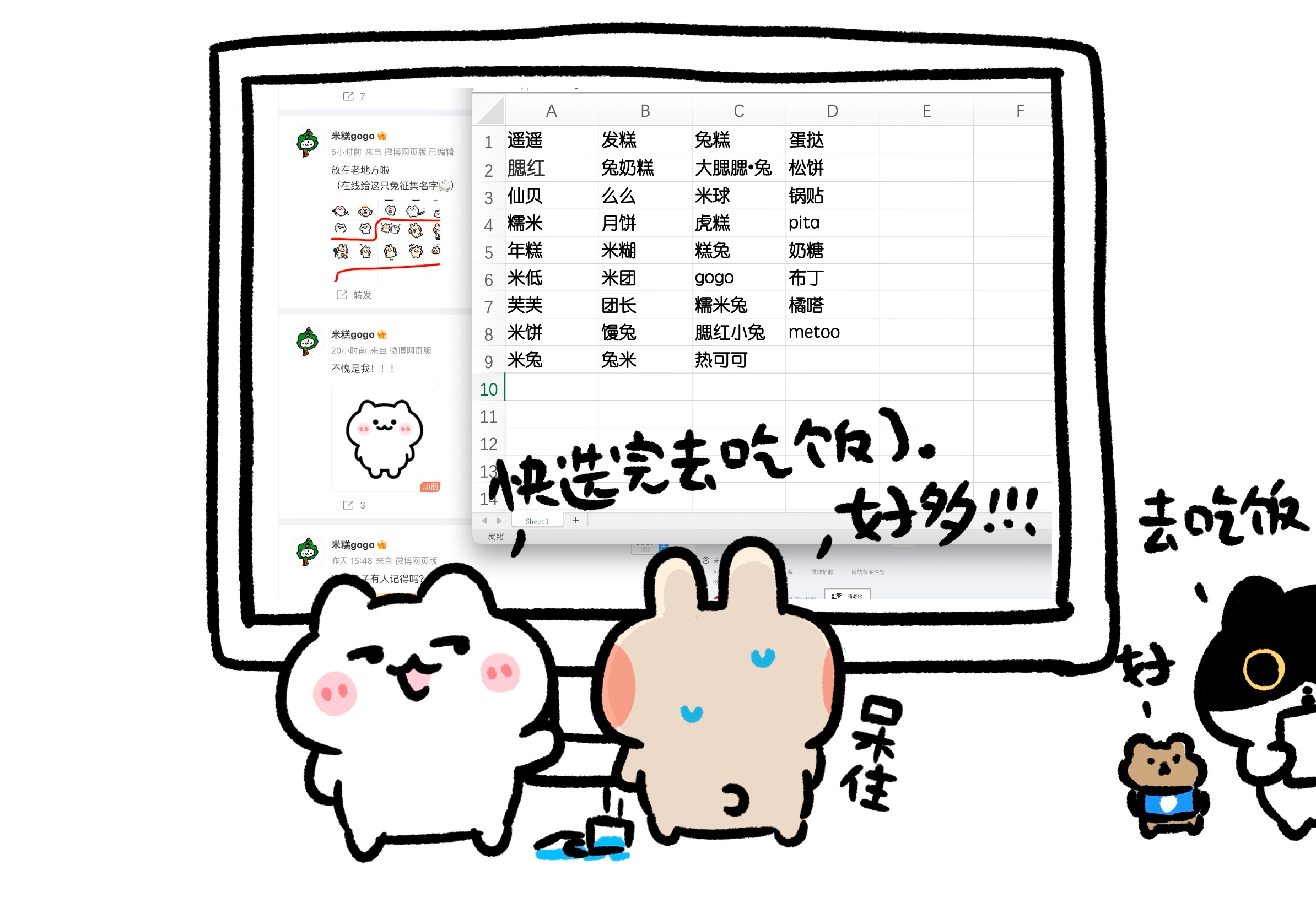 这个兔子今天脑子当机了💥 ​​​