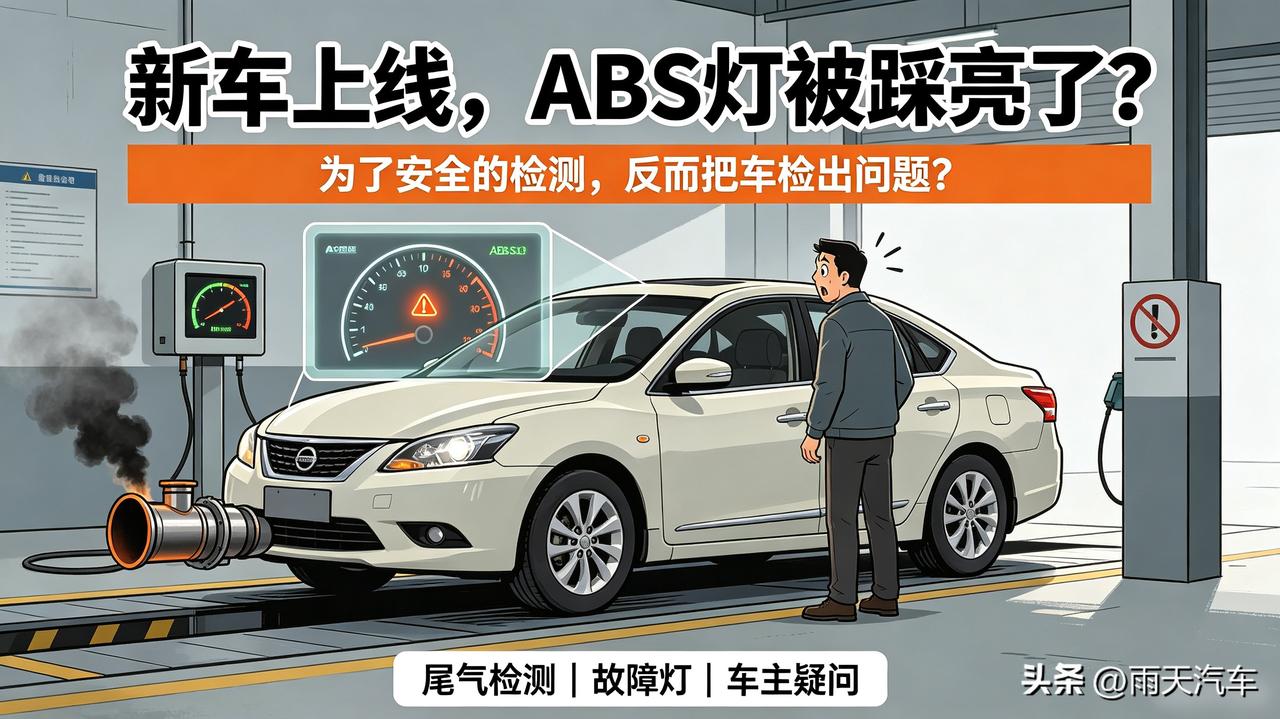 支持年检的出来走两步？

你说为了
安全，那我刚买的新车，上线检测尾气把ABS灯