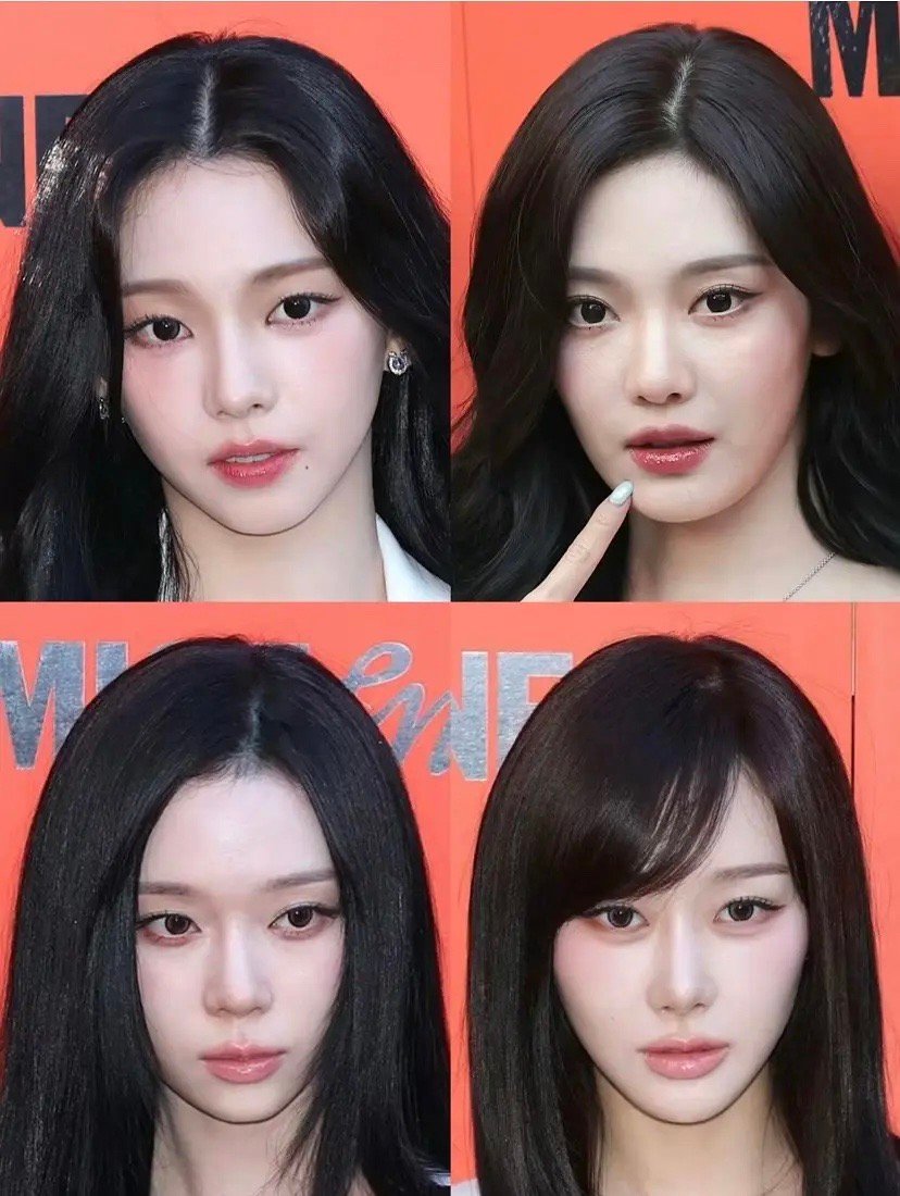 aespa昨日站台活动怼脸生图 现在来看门面是谁？柳智敏/giselle/金玟庭