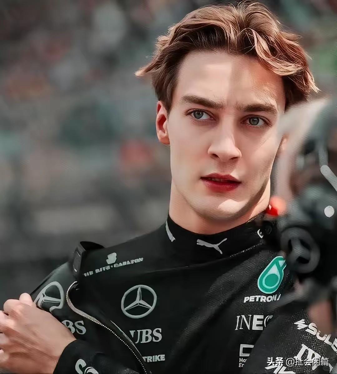 F1车手的女朋友或妻子，不是超模就是明星，大帅哥拉塞尔也不例外。

拉塞尔应该是