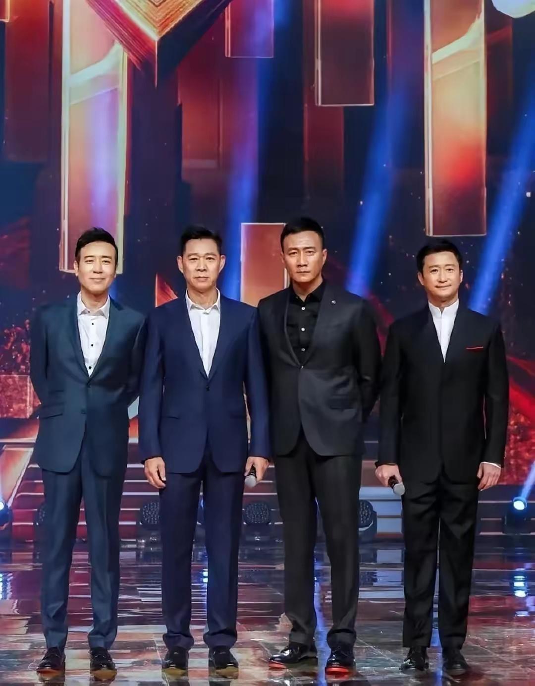 四位有名气的演员帅哥各有各的特点。