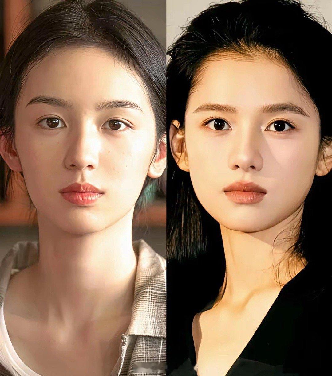 她俩真应了那句话..双生美学我天！！她俩长的也太像了吧！ ​​​