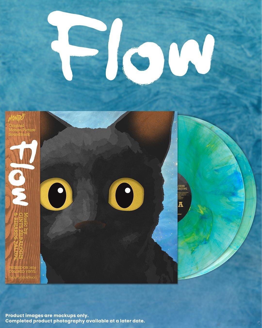 Mondo将要发行的《猫猫的奇幻漂流》原声黑胶挺有意思，猫的眼睛是镂空的，而眼球