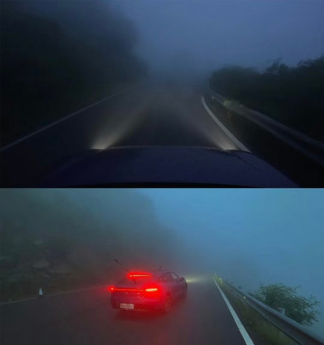 MG07辅助驾驶车队山路遭遇浓雾MG07这次媒体试驾碰到硬核场面，车队跑神农架盘