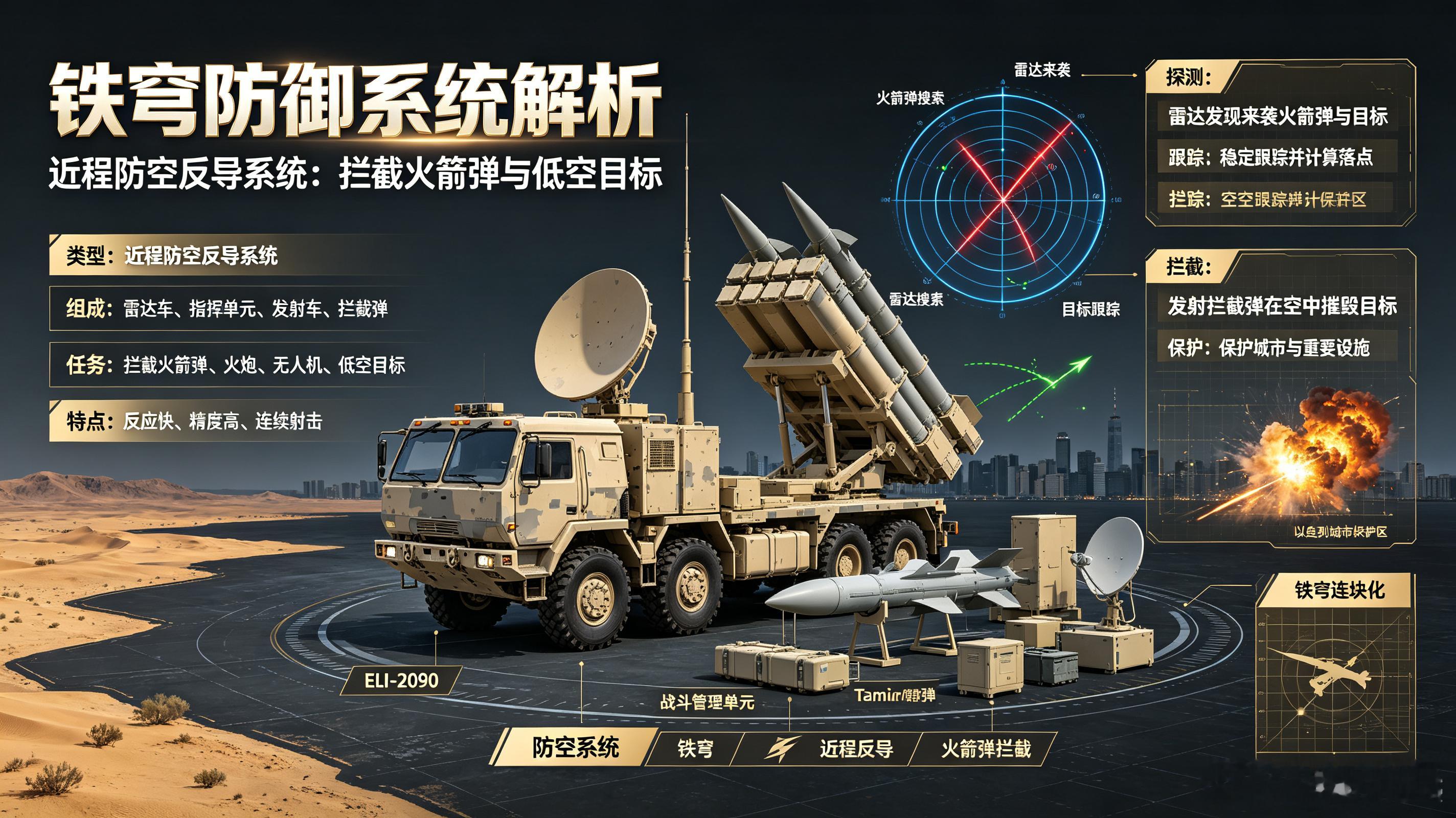 每天认识一件兵器——“铁穹”防御系统今天聊聊以色列的“天空盾牌”——“铁穹”（I