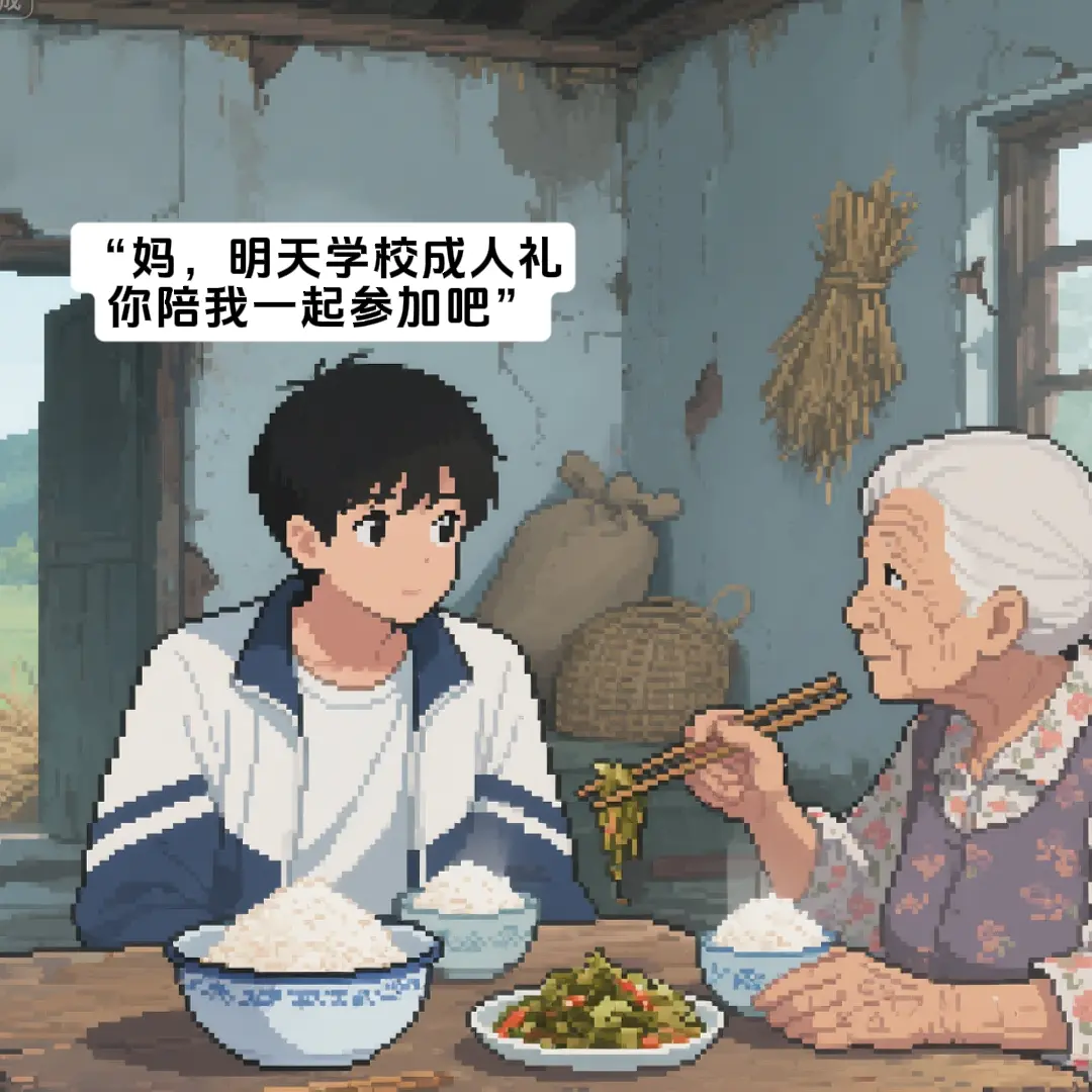 成人礼不是仪式的开始，而是背起母亲那一刻。