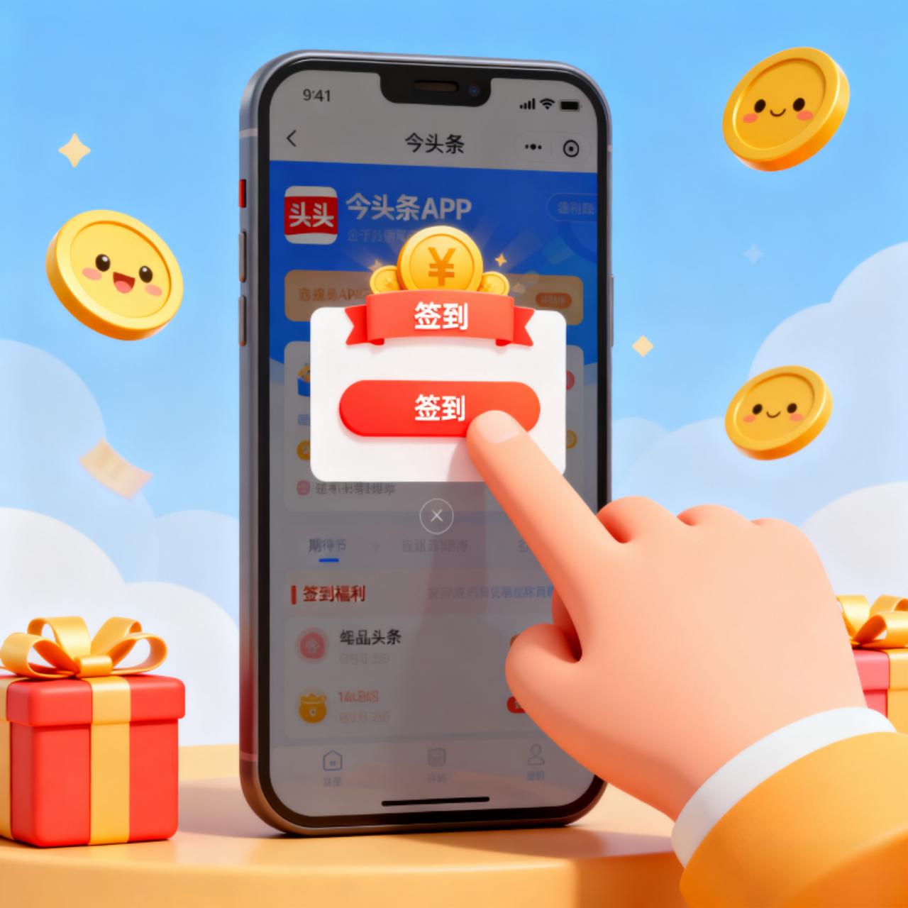 签到这件事，主打一个坚持不懈，毕竟谁能拒绝今日头条的小福利呢！