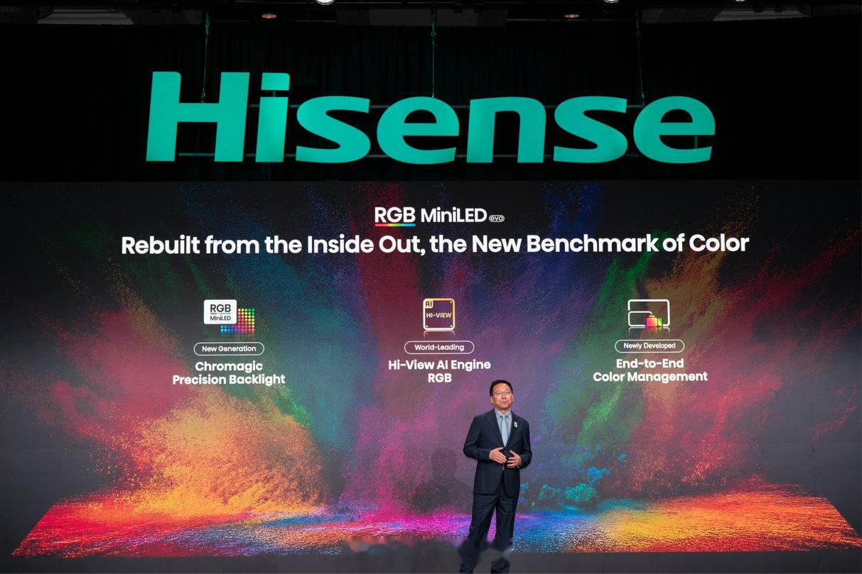 海信在CES上发了大招！全新RGB-Mini LED电视来了，用上全球首创的“玲