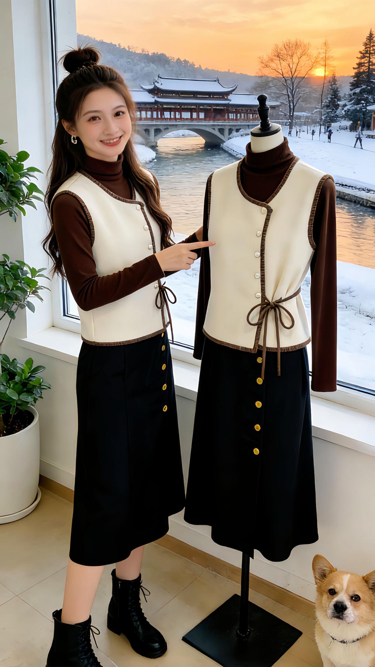 《Danny的冬日气质穿搭手记》
推开窗撞见冬日雪景的浪漫，Danny身着这款三