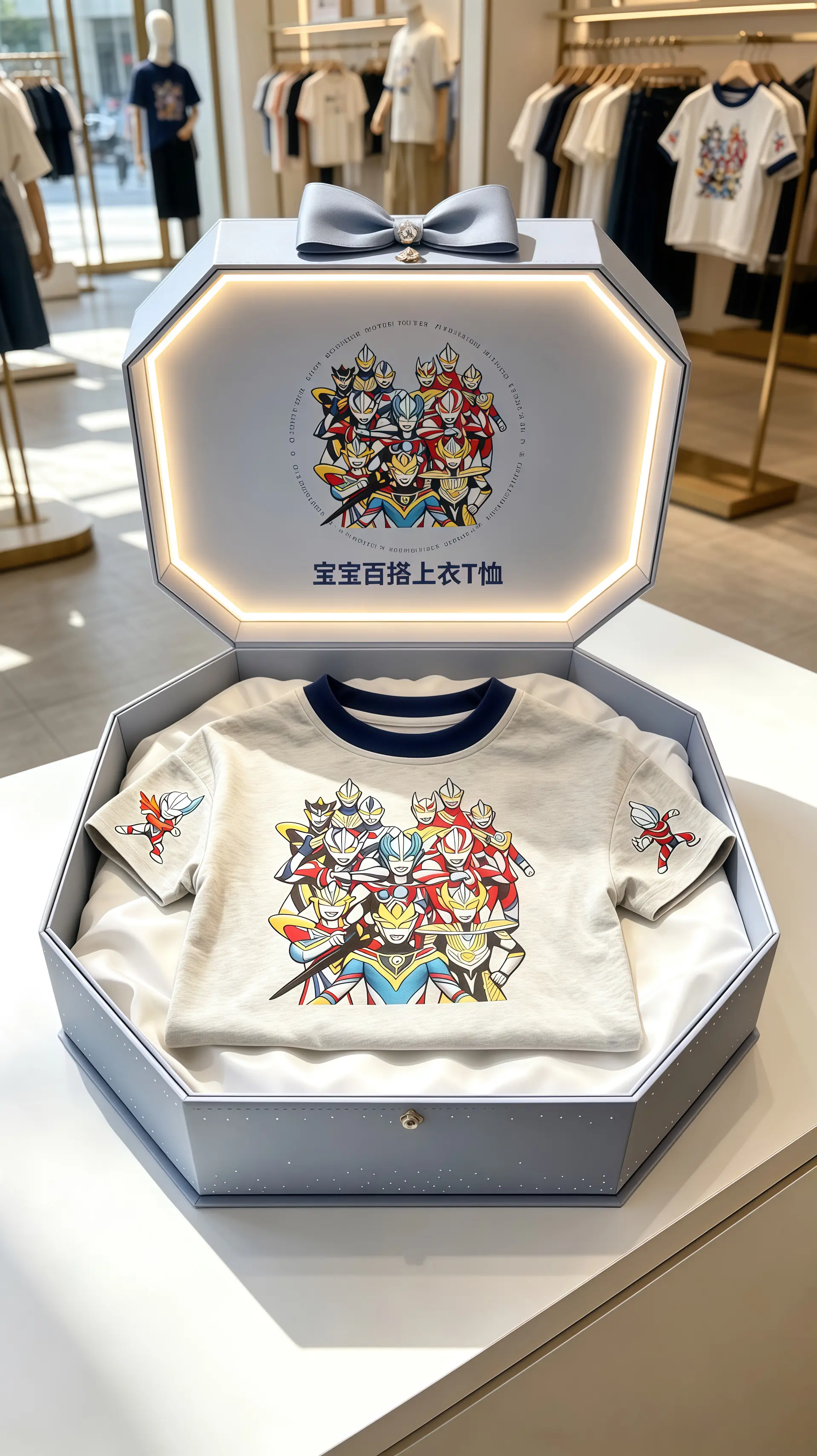 潮娃穿搭男童穿搭 短袖恤 高品质童装奥特曼