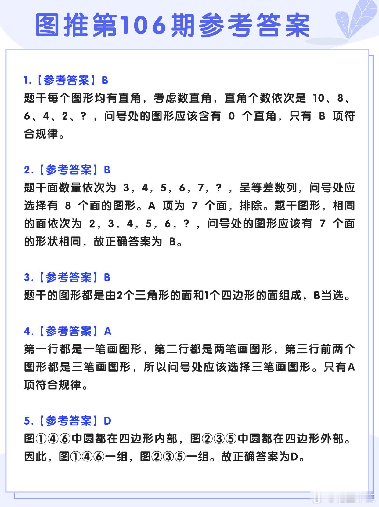 图推类比每日练习第106期参考答案图推难度：☆☆类比难度：☆☆决战公考开学元气加