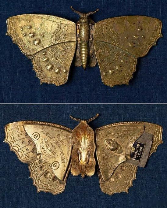 这只黄铜蝴蝶机关器，是维多利亚时代伦敦发明家欧文·沃兰的作品，由知名制造商摩尔·