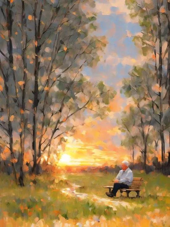 上联：耄耋诗翁叹晚照
下联：？？？？？？？