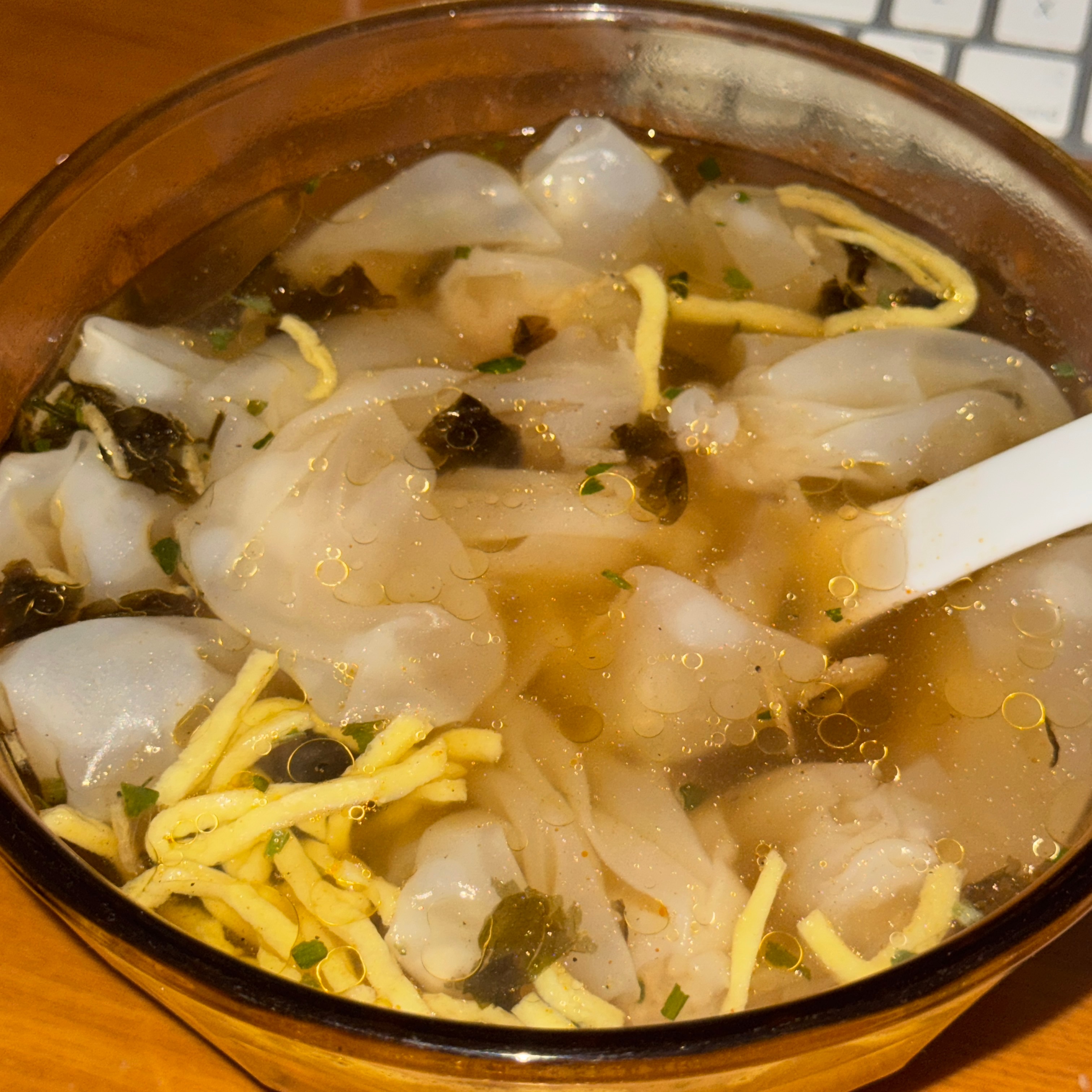 最近太喜欢吃这个泡泡小馄饨了！ ​​​