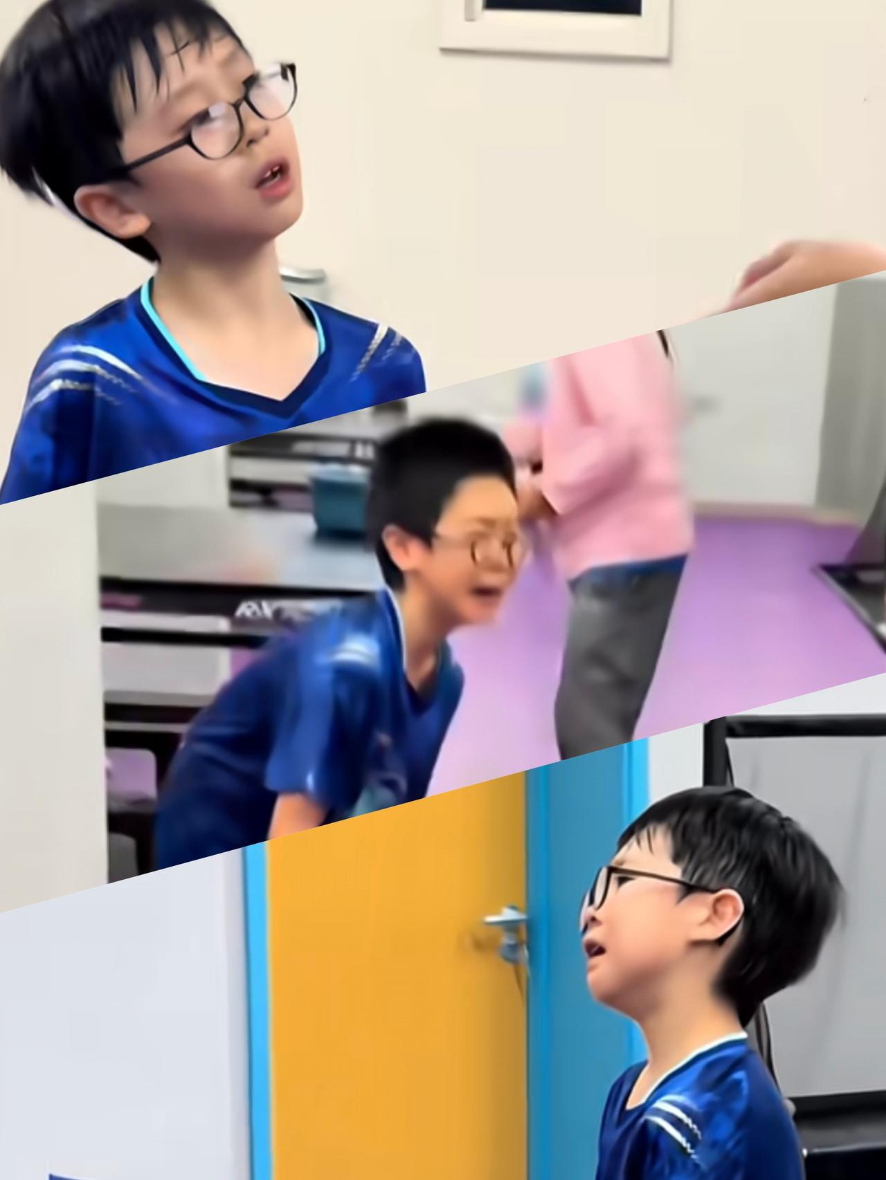 二宝：哥哥别哭了，看我给你报仇！
凉皮儿：谢谢弟弟，呜呜呜我也不想哭，可是我控制