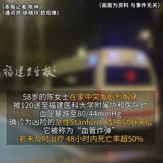 悲剧还是发生了！7月26日报道，福建，一女子在家时，突然感觉胸口剧烈疼痛，家属赶