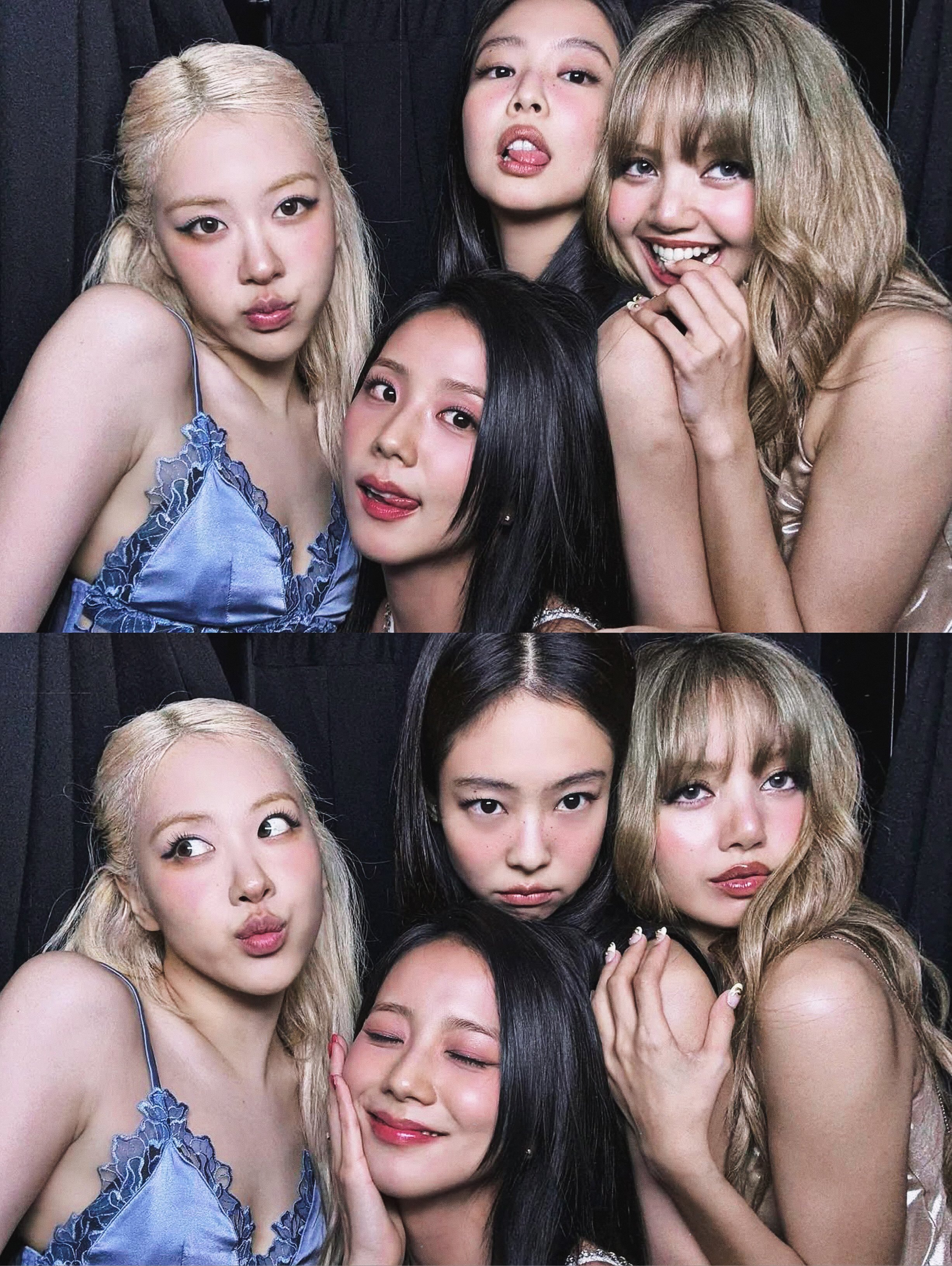 浓颜的冲击力…不用在C位也永远是C位的存在 BLACKPINK九周年合照 ​​​