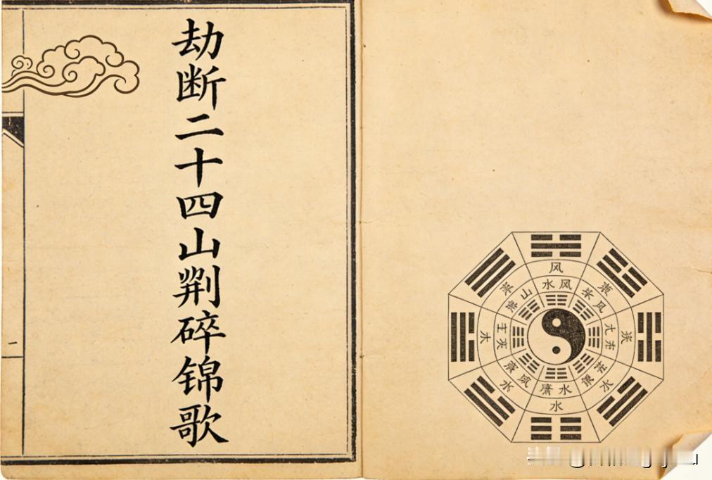 风水古籍《劫断二十四山刦碎锦歌》
📖页数: 53双页104页（局部残缺少字） 