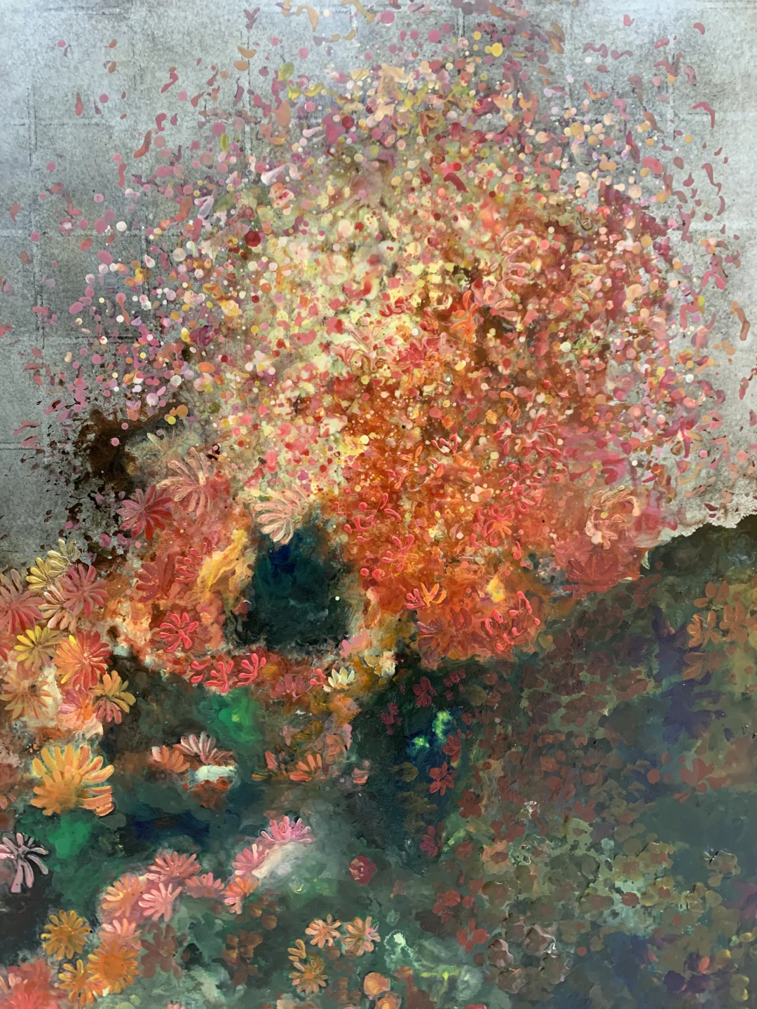 虚实交错的抽象肌理