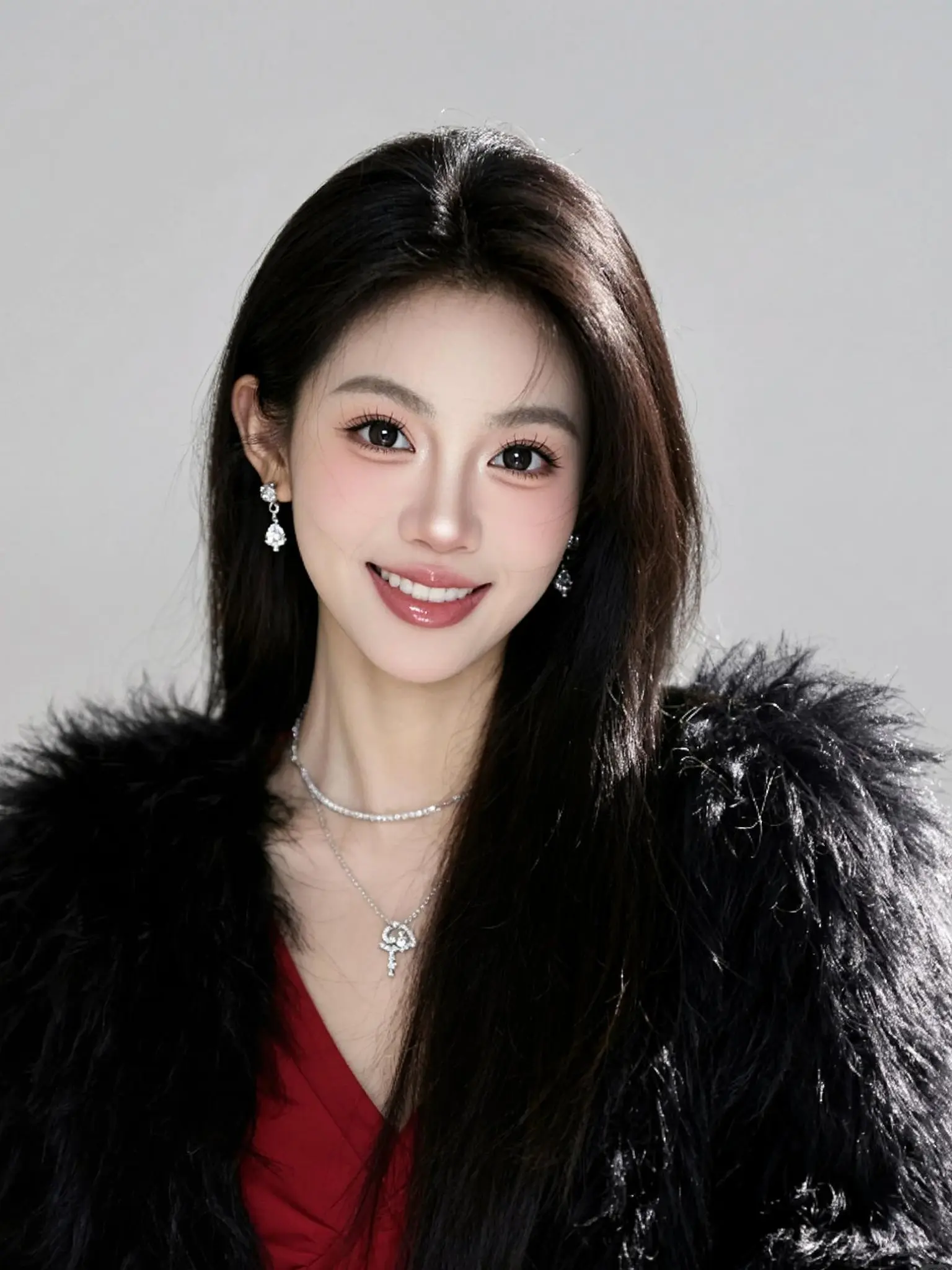 再次看到你，笑的很甜蜜。