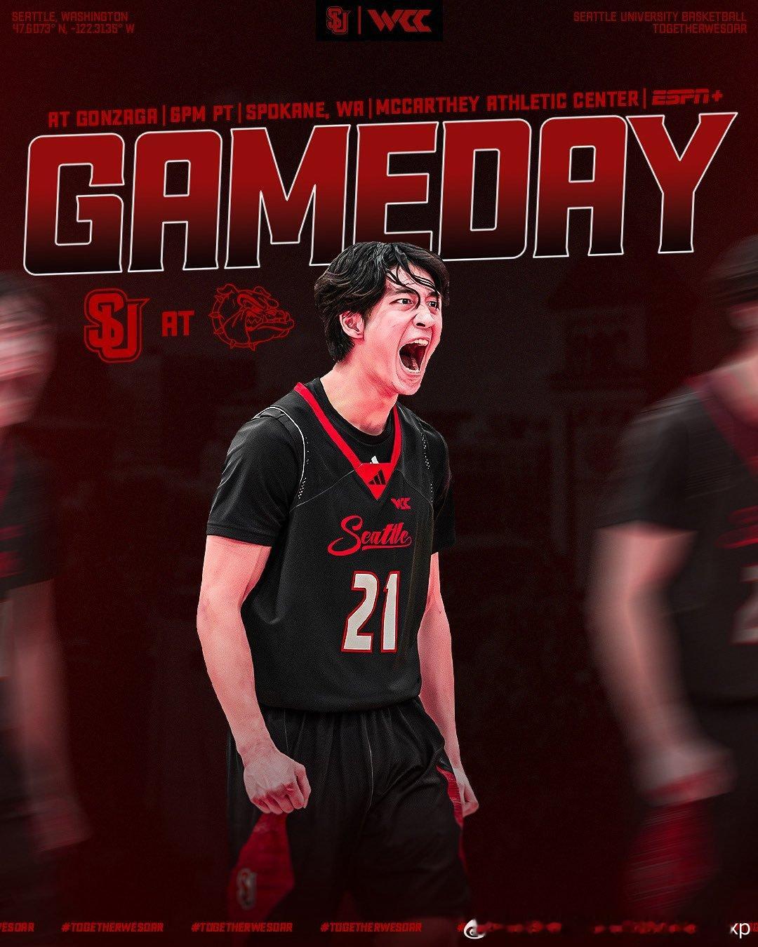 西雅图客场挑战冈扎加，韩国前锋吕俊锡重返曾经效力了两个赛季的冈扎加大学，面对曾经