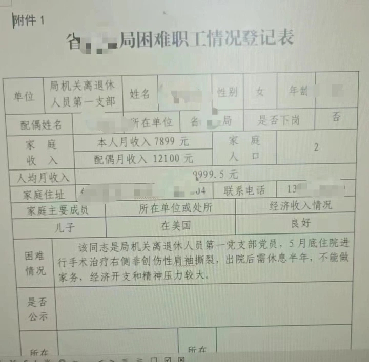近日，安徽省药监局一名63岁女职工申请“困难职工”一事引发关注。据披露，其本人月