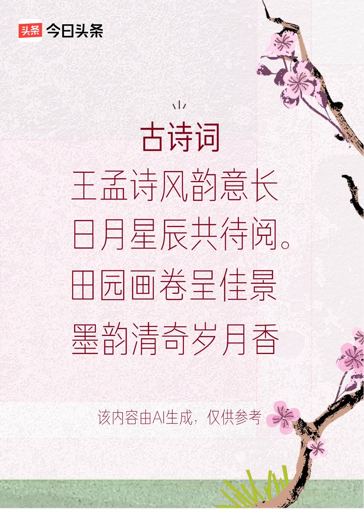 文学创作大会 王孟诗派的诗词确实韵味悠长，像王维的《山居秋暝》，一幅恬静幽美的秋