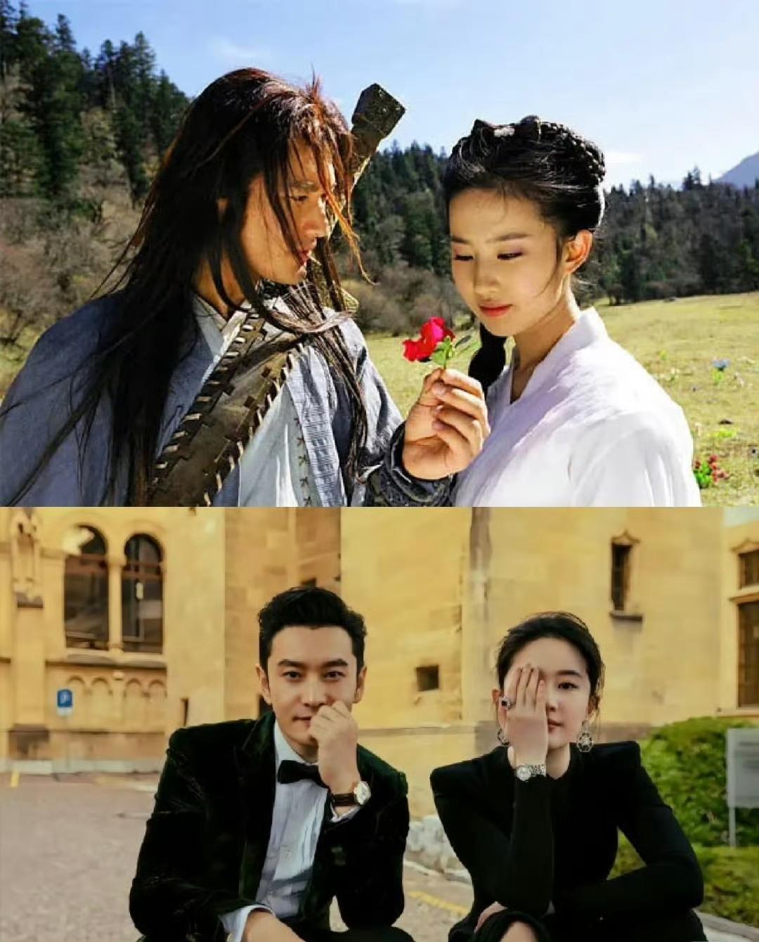 刘亦菲为新上映的《阳光俱乐部》宣传啦，她和黄晓明多年的暖心低调友情也跟着小火了一