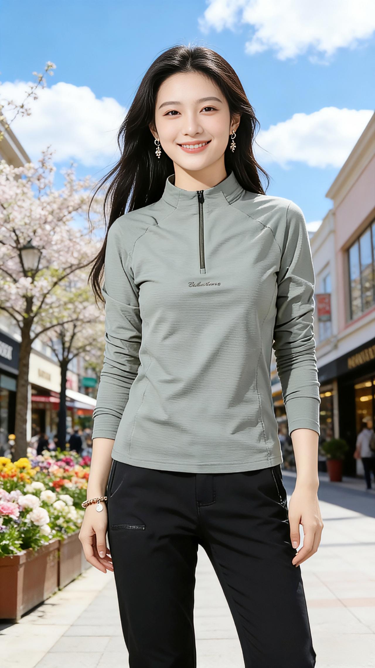 春日信笺
 
春风漫过商业街的砖瓦，把温柔揉进每一缕掠过发梢的风里。粉白的樱花缀