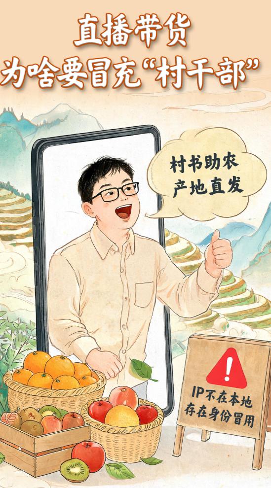 带货的冒牌“村支书”们好日子到头了！3322个违规账号清退，钱冒牌货赚走，黑锅村
