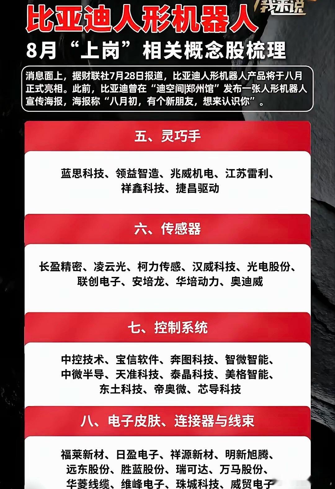 比亚迪人形机器人8月亮相，这条主线要重点留意 