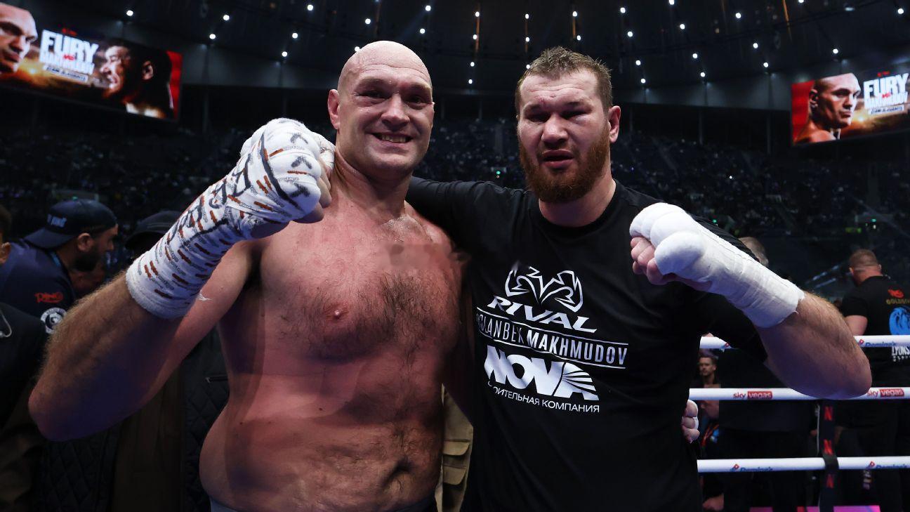 拳坛速递 比赛出场费曝光👀：泰森-富里（Tyson Fury）-1880万英镑