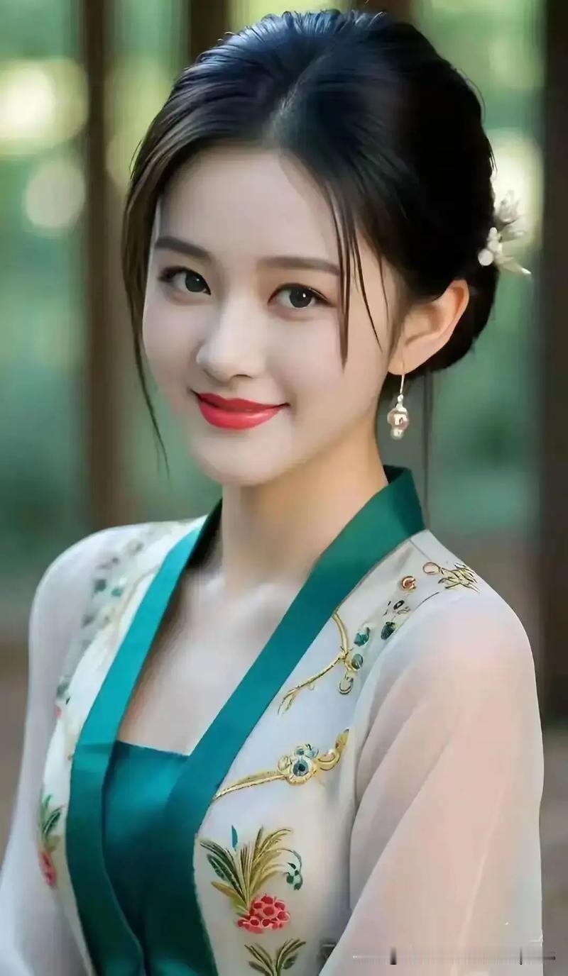 眉目如画，温婉如花。愿这世间所有的美好，都如约而至。

古风汉服 早安问候 温婉