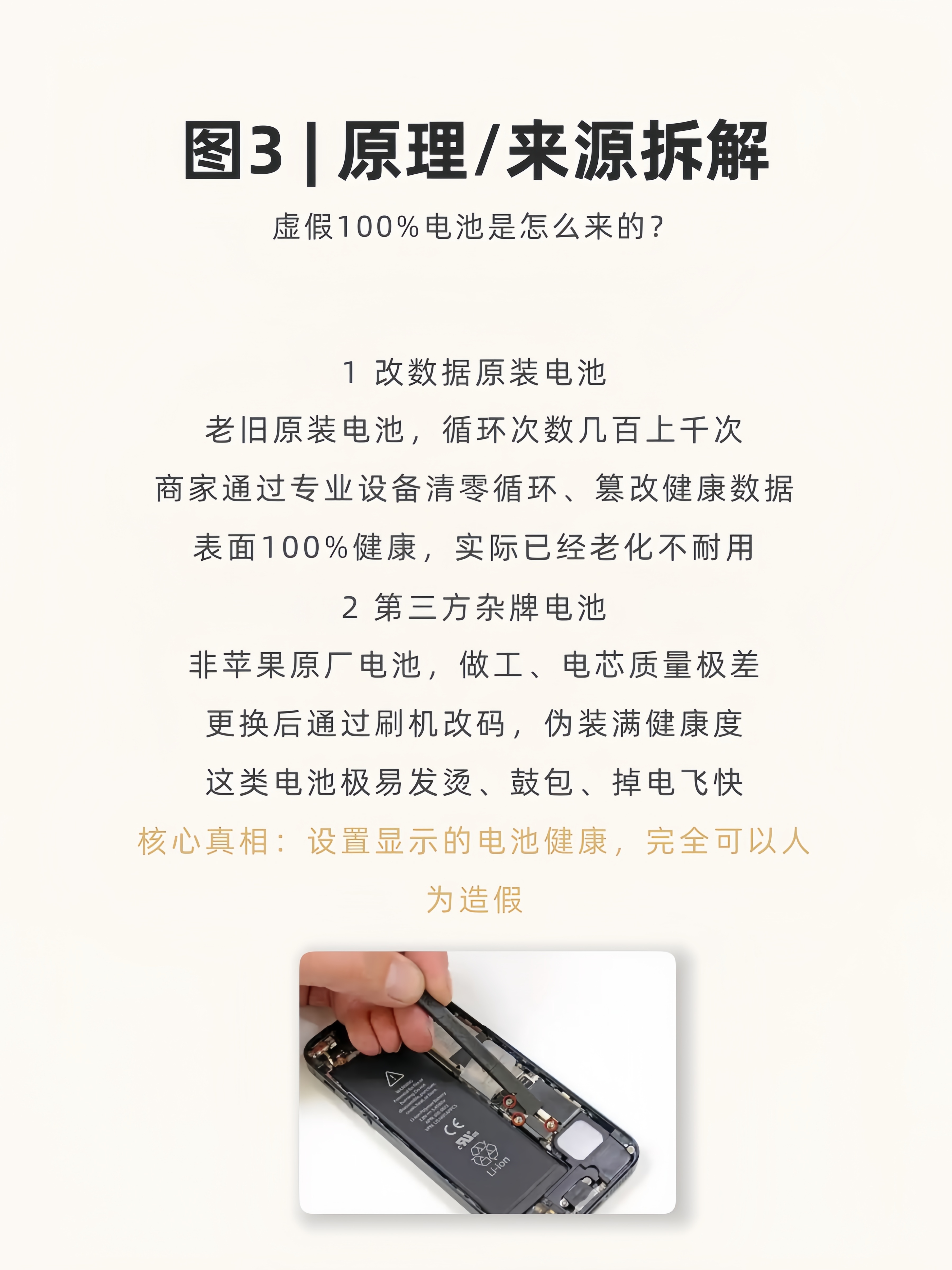 iPhone电池健康千万别信！改电池/第三方电池辨别苹果验机 翻新机 华强北 i