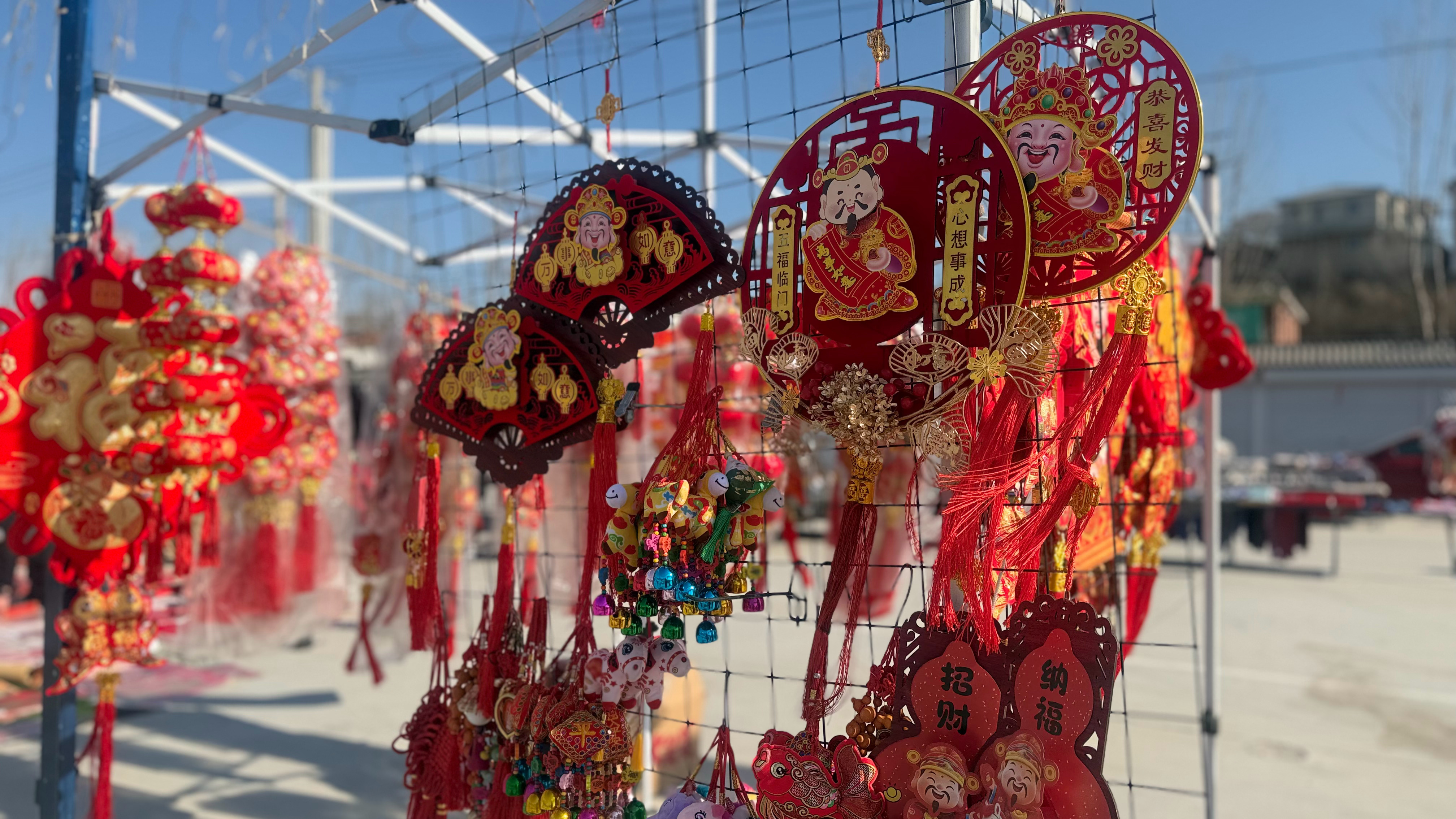 春节摄影大赛坨里大集开始了，过年气氛燥起来 回家路上随手拍