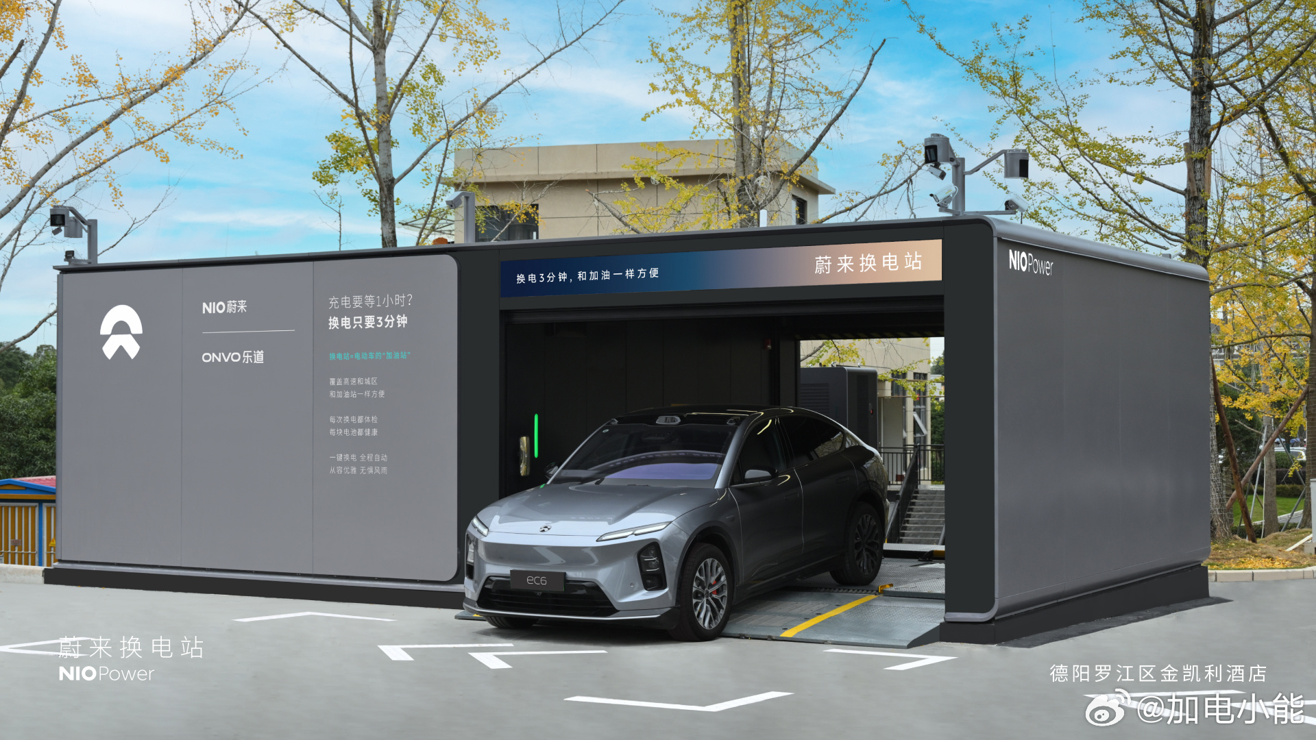 11月25日 NIO Power 今日上线NO.3581 蔚来换电站 | 德阳罗