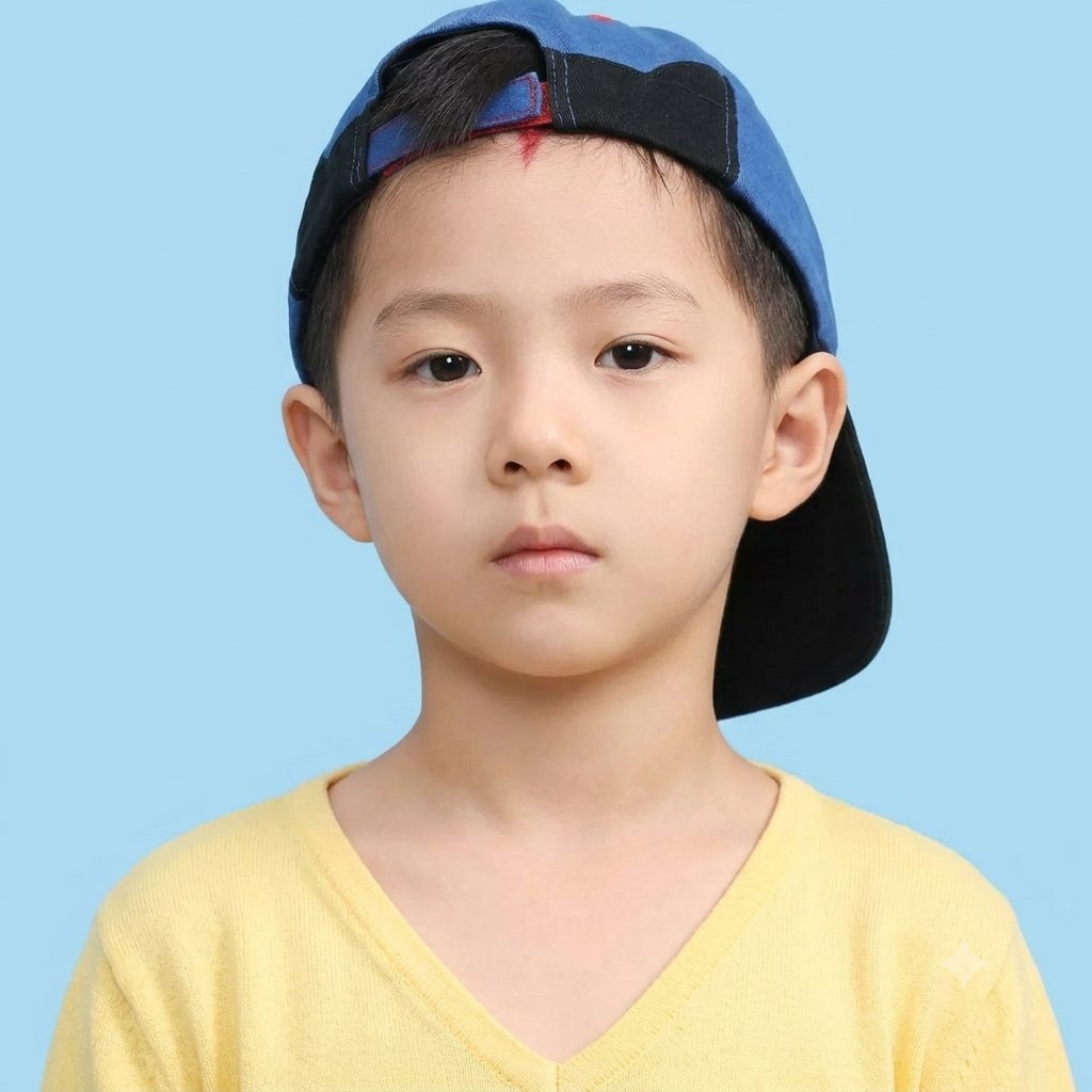 瞒不住了，我和吴世勋的儿子豆豆今年要上小学了，已拍入学照 