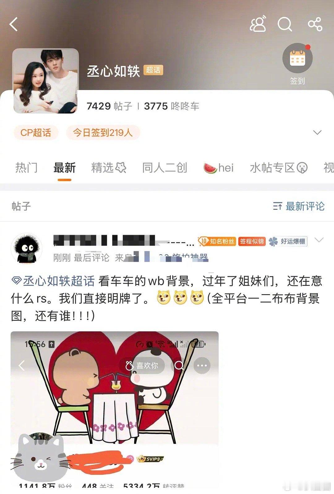 宋轶换微博背景图，丞磊宋轶丞心如轶CP粉过大年啊～