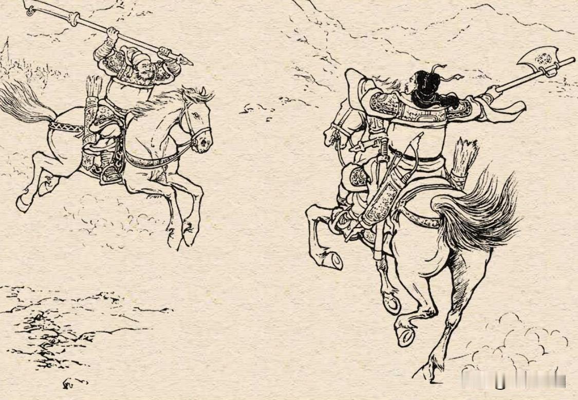 徐晃，是演义中用大斧第一人。这点估计没人有异议。
关羽，是演义中用大刀第一人。这