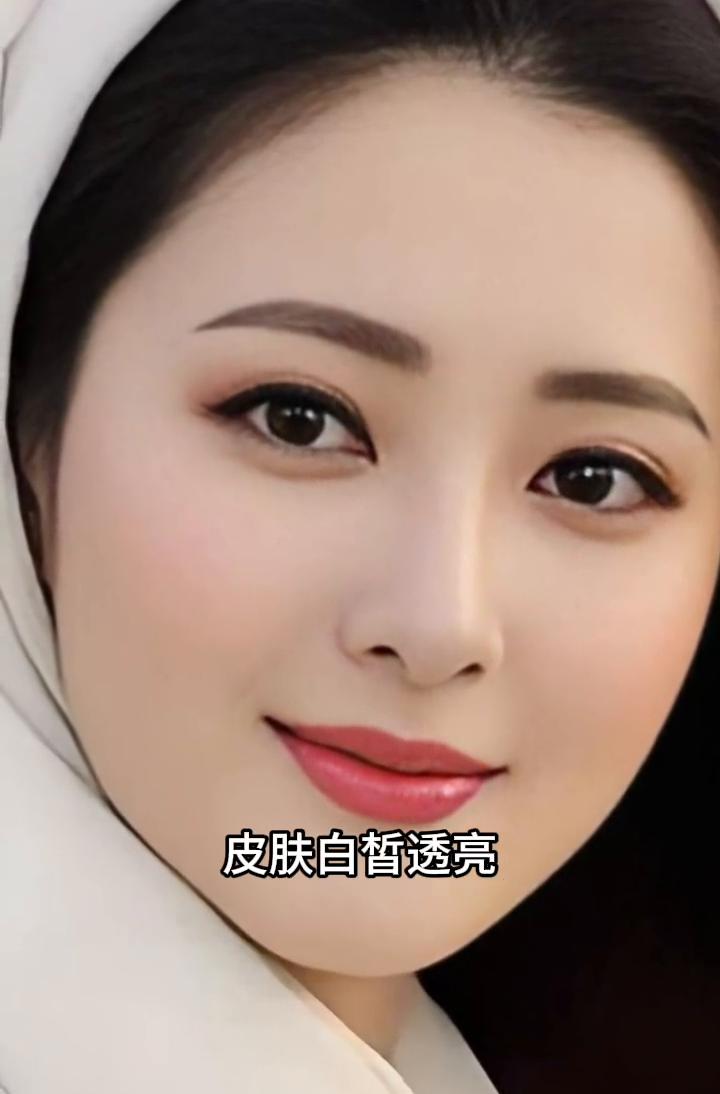 她身上有一种标准的东方美，五官秀雅耐看，气质大方温婉，皮肤白皙透亮，眼型端庄贤惠