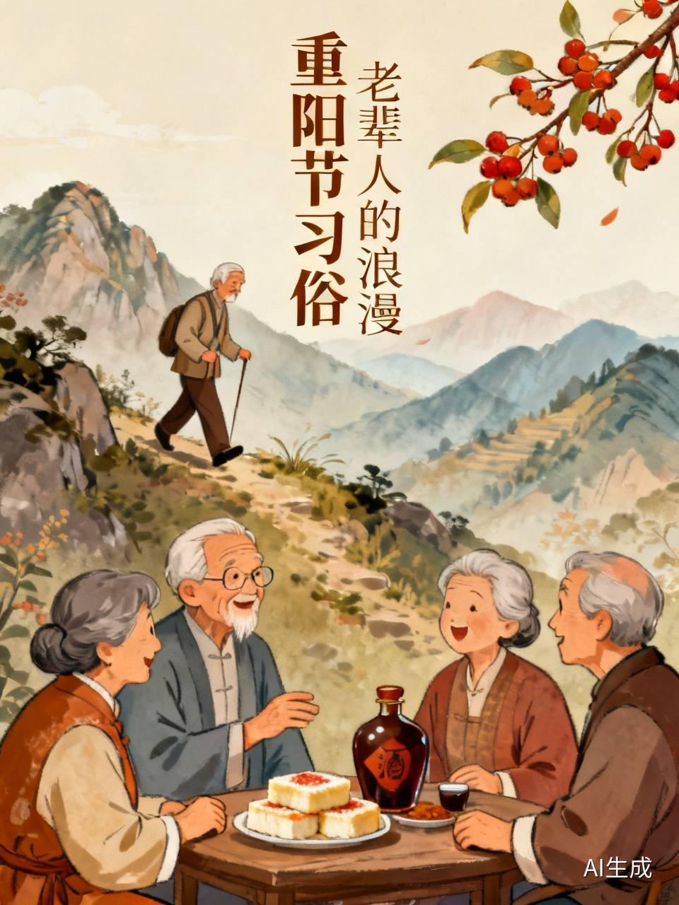 我总觉得重阳节的习俗就是登高插茱萸，长大之后跟着家里长辈过了几次才发现，好多细节