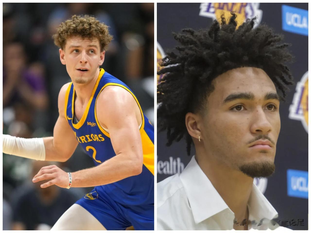 NBA季前赛，勇士129-125湖人，19号秀vs17号秀，湖人选了个什么呀？两